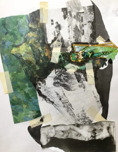 Œuvre de collage par Ning Zuo Hong